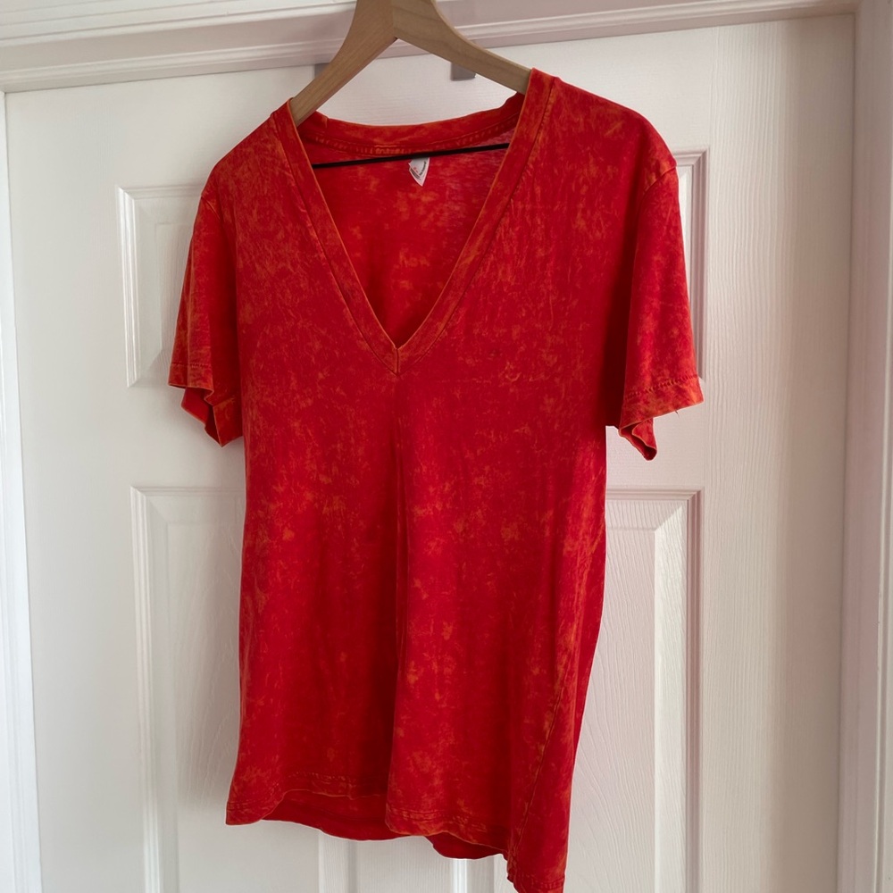 The Summer Shirt American Apparel V-Neck Red T-Shirt